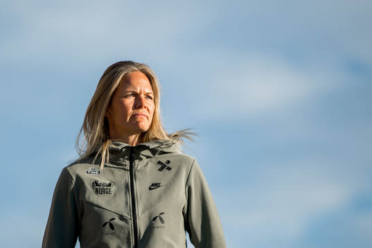 Goalkeeper Ingrid Hjelmseth of Norway poses for a portrait