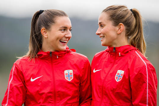 Vilde Bøe Risa and Ingrid Ryland of Norway