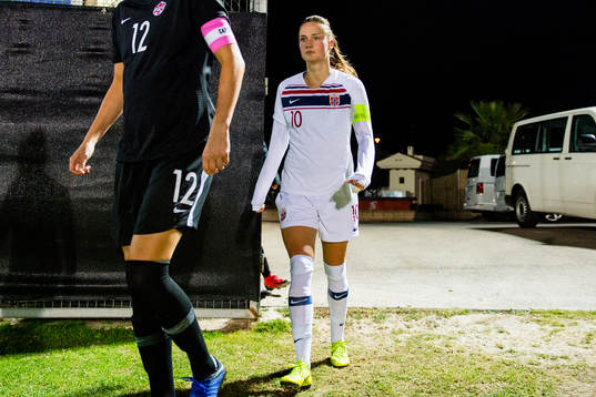Caroline Graham Hansen of Norway at half-time
