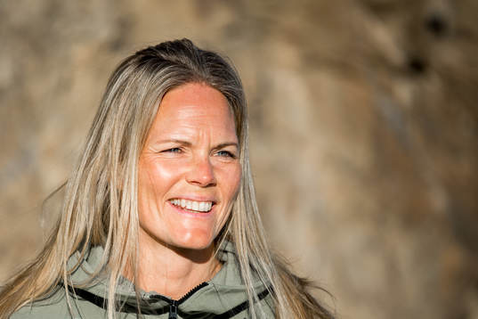Goalkeeper Ingrid Hjelmseth of Norway poses for a portrait