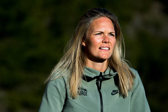 Goalkeeper Ingrid Hjelmseth of Norway poses for a portrait