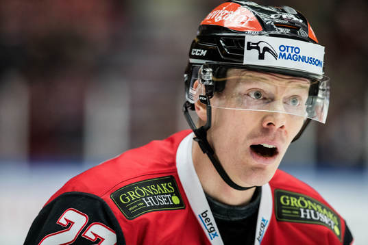 Malmö Redhawks Christoffer Forsberg deppar