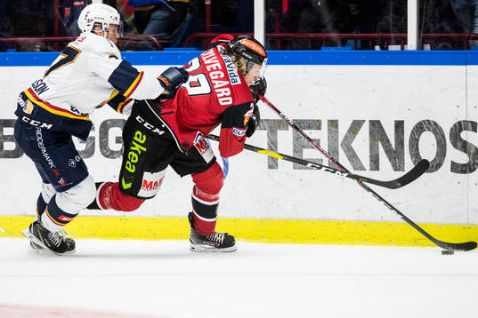Djurgårdens Jason Garrison och Malmö Redhawks Marcus