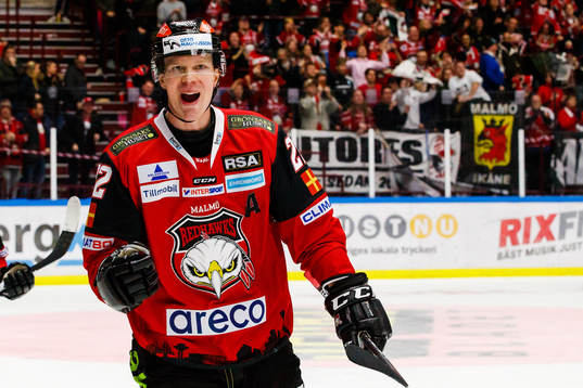 Malmö Redhawks Lars Bryggman jublar