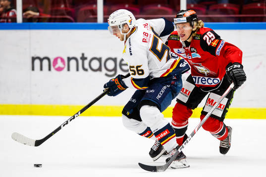 Djurgårdens Robin Norell och Malmö Redhawks Marcus