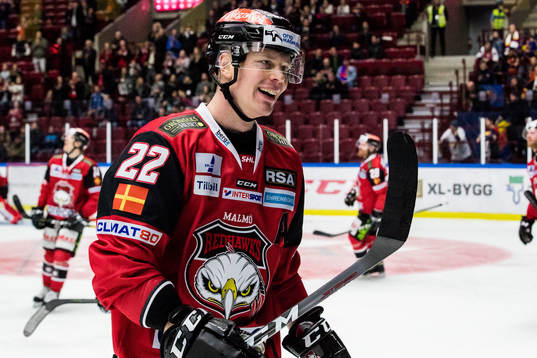 Malmö Redhawks Lars Bryggman jublar