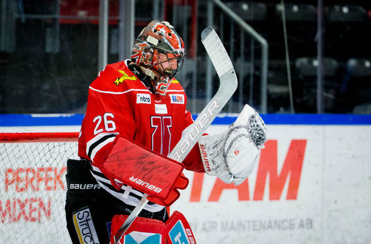 Örebros målvakt Stefan Steen jublar vid slutsignalen