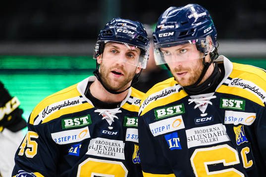 Södertäljes Sebastian Dyk och Christopher Liljewall
