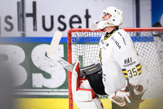 s målvakt Robin Wallin deppar
