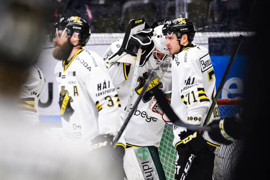 s målvakt Robin Wallin deppar