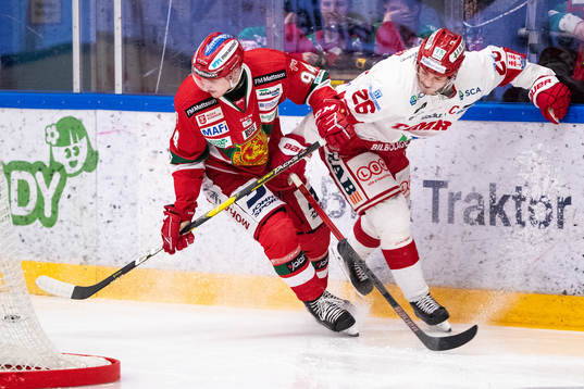 Moras Sebastian Hartmann och Timrås Hampus Larsson