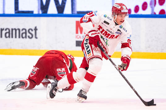 Timrås Filip Hållander och Moras Matt Bailey