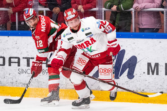 Moras Kevin Gagné och Timrås Sebastian Ohlsson