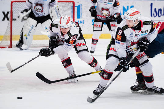 Malmö Redhawks Christoffer Forsberg och Johan Olofsson