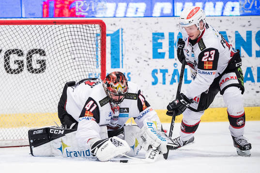 Malmö Redhawks målvakt Cristopher Nihlstorp och