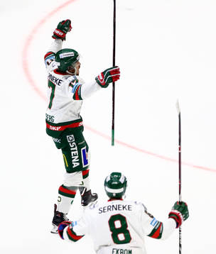 Frölundas Sebastian Stålberg jublar