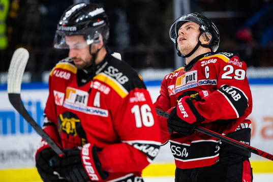 Luleås Niklas Olausson och Erik Gustafsson deppar
