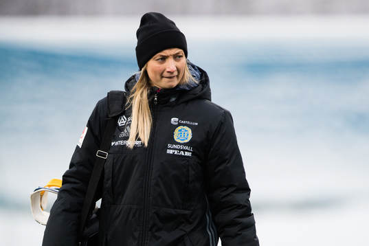 Sundsvalls fystränare Sandra Sandberg innan