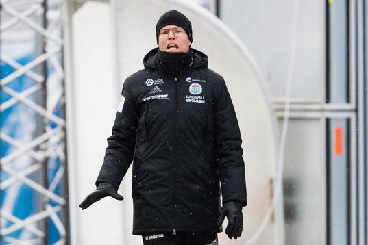Sundsvalls tränare Joel Cedergren