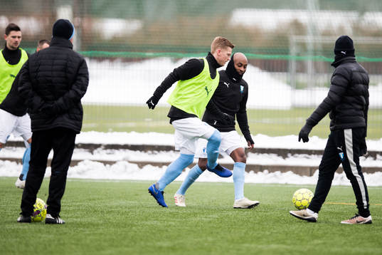 Malmö FFs Anders Christiansen och Fouad Bachirou