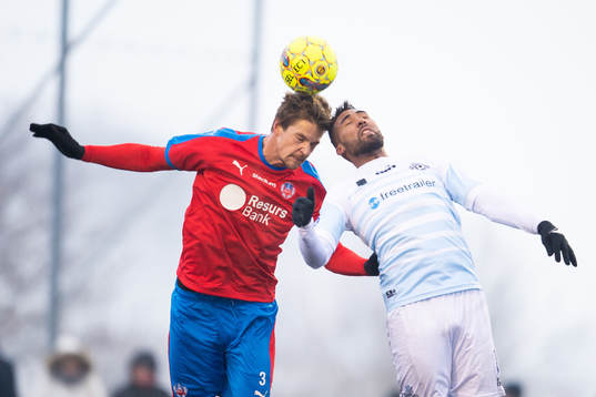 Helsingborgs Fredrik Liverstam i nickduell mot Helsingör