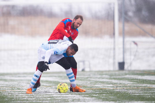 Helsingørs Douglas Ferreira och Helsingborgs Andreas