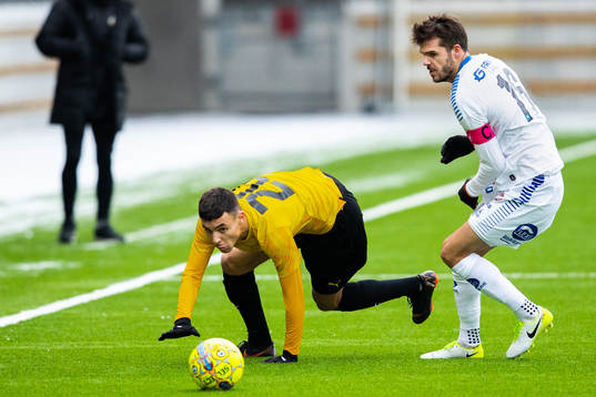 Häckens Ali Youssef och Sarpsborg 08 Joachim Thomassen