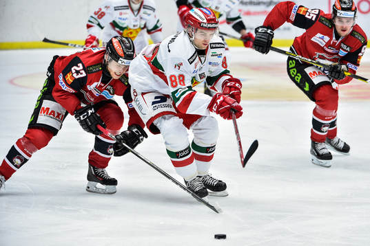 Moras Spencer Abbott och Malmö Redhawks Christoffer
