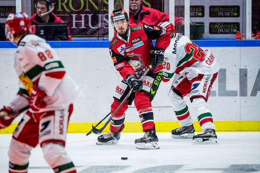 Malmö Redhawks Marcus Björk mot Moras Nils Carnbäck