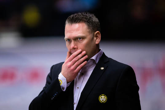 Brynäs assisterande tränare Mikael Holmqvist