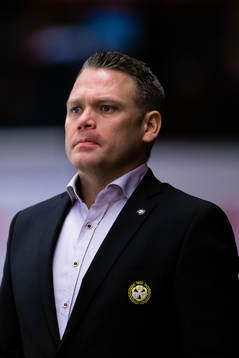 Brynäs assisterande tränare Mikael Holmqvist