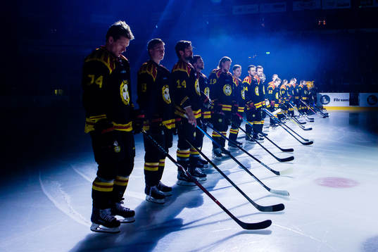 Brynäs Nicklas Danielsson och Victor Söderström med