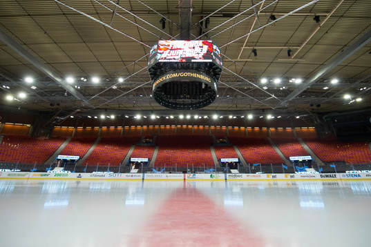 Scandinavium interiört innan ishockeymatchen i SHL mellan