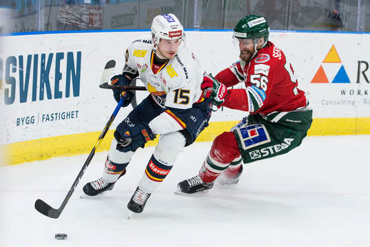 Djurgårdens Jakob Lilja och Frölundas Jonathan Sigalet
