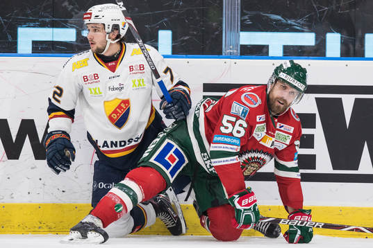 Djurgårdens Emil Bemström och Frölundas Jonathan Sigalet