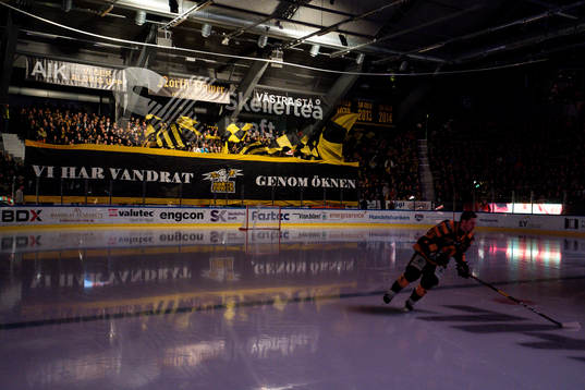 Skellefteås tifo före ishockeymatchen i SHL mellan