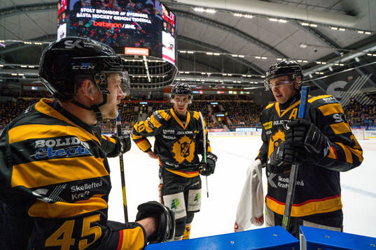 Skellefteås Oscar Möller , Jesper Jensen och Joakim