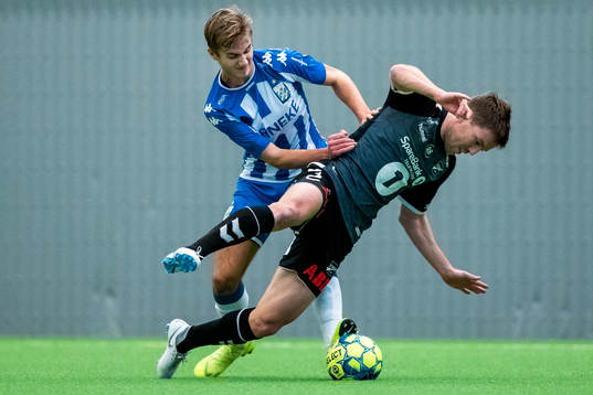 IFK Göteborgs Benjamin Nygren mot Odds Espen Ruud