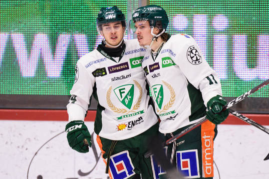 Färjestads Joakim Nygård jublar