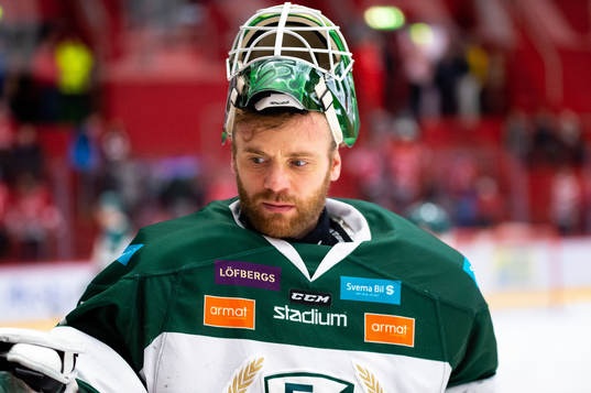 Färjestads målvakt Markus Svensson