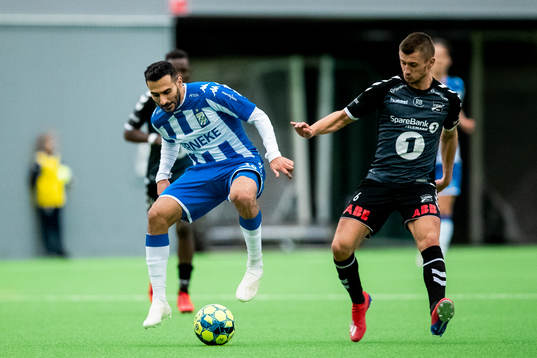 IFK Göteborgs  Sargon Abraham mot Odds Vebjørn Alvestad