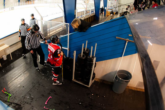 Redhawks Jessica Nilsson i pausen