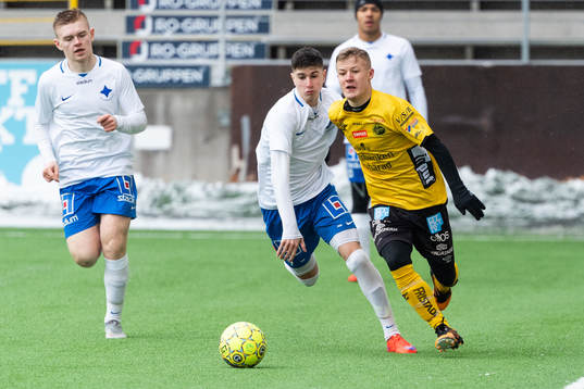 Elfsborgs Otto Vallentin och IFK Norrköpings Emanuel Chabo