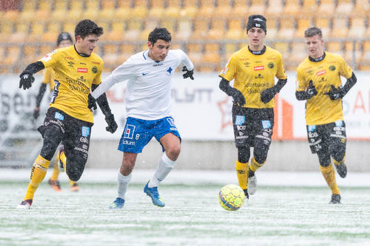 IFK Norrköpings Srdjan Sotra och Elfsborgs Besfort Zeneli