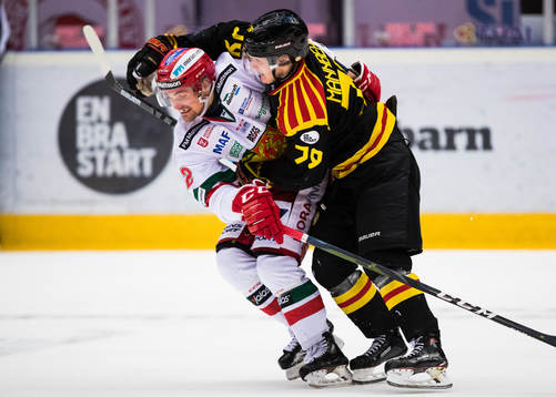 Moras Kevin Gagné och Brynäs Daniel Mannberg