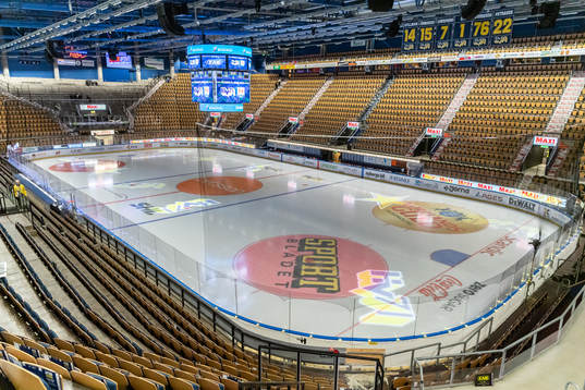 Interiör i Kinnarps arena