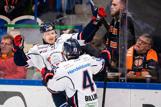 Linköpings Nick Sörensen jublar