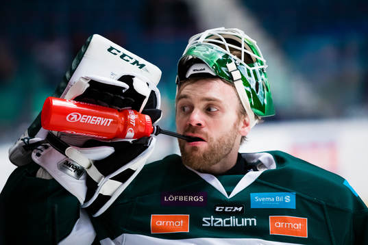 Färjestads målvakt Markus Svensson