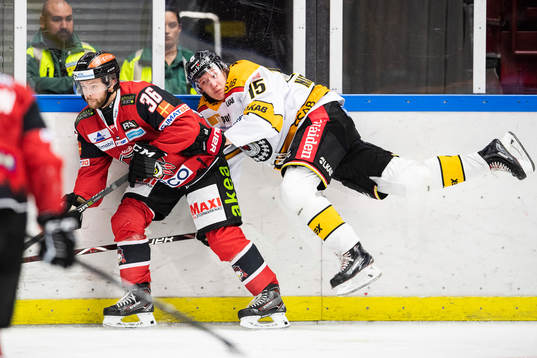 Malmö Redhawks Anton Öhman och Luleås Carl Mattsson