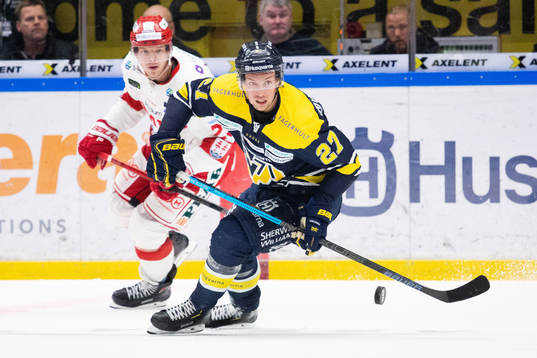 s David Gustafsson och Timrås Morten Madsen